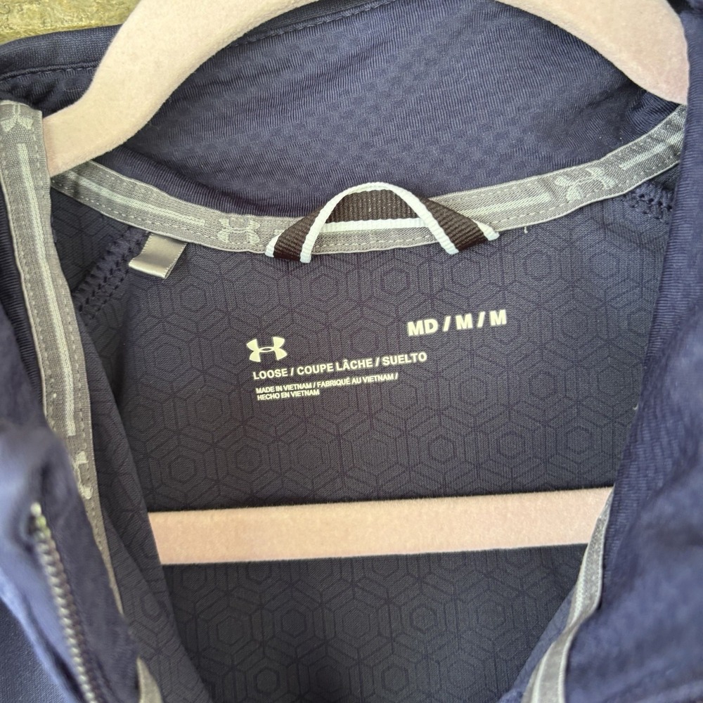 Auburn Tigers Under Armour Full Zip Jacket Embroidered Navy Medium Hoodie - Picture 6 of 7